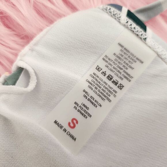 NIB Candy Color Striped Push-Up Bikini Medium: Splashy Chic MIB - Picture 3 of 5